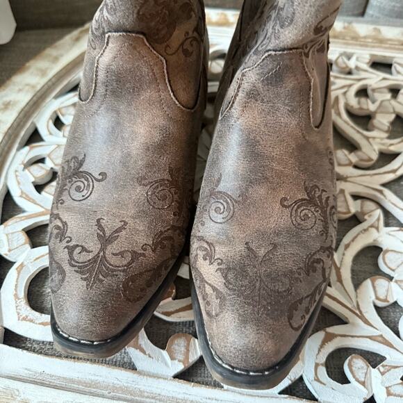 Roper Short Western Cowboy Boots Women’s 10 - Picture 5 of 9